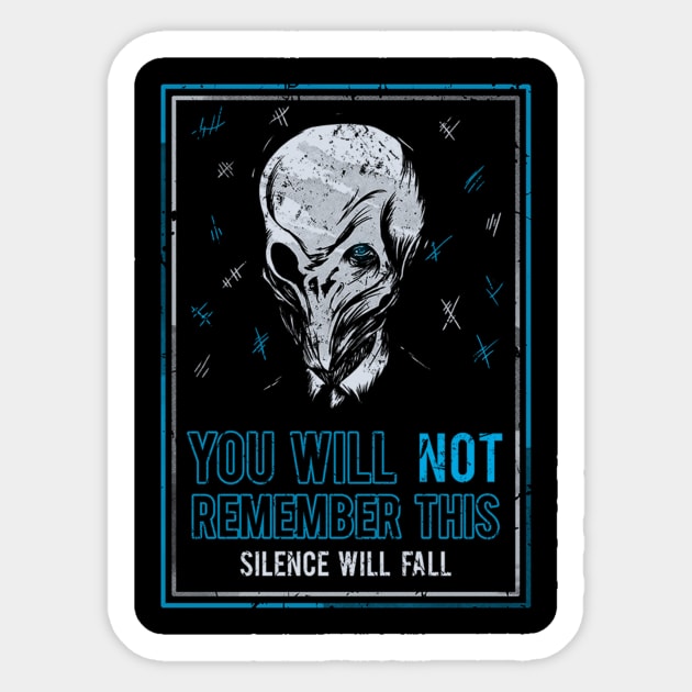 Silence will fall Sticker by Watkins